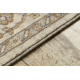 Wollteppich SOHO 477.27.LA100 OSTA - Rhombus, Rahmen geometrisch natur beige