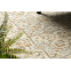 Wollteppich SOHO 477.27.LA100 OSTA - Rhombus, Rahmen geometrisch natur beige