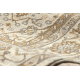 Wollteppich SOHO 477.27.LA100 OSTA - Rhombus, Rahmen geometrisch natur beige