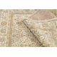 Wollteppich SOHO 477.27.LA100 OSTA - Rhombus, Rahmen geometrisch natur beige