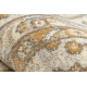 Wollteppich SOHO 477.27.LA100 OSTA - Rhombus, Rahmen geometrisch natur beige