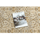 Tapis en laine SOHO 477.27.LA100 OSTA - Losange, cadre géométrique naturel beige