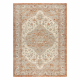 Wollteppich SOHO 477.01.LA112 OSTA - Ornament, Rosette, natural terrakotta / beige