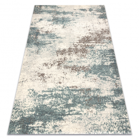 Wollteppich ABBY 486.28.LA111 OSTA Vintage, modern beige / blau