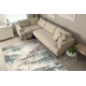 Wollteppich ABBY 486.28.LA111 OSTA Vintage, modern beige / blau