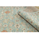 Wool Carpet SOHO 477.07.LA400 OSTA - Flowers, frame, natural green / beige