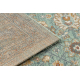 Wool Carpet SOHO 477.07.LA400 OSTA - Flowers, frame, natural green / beige