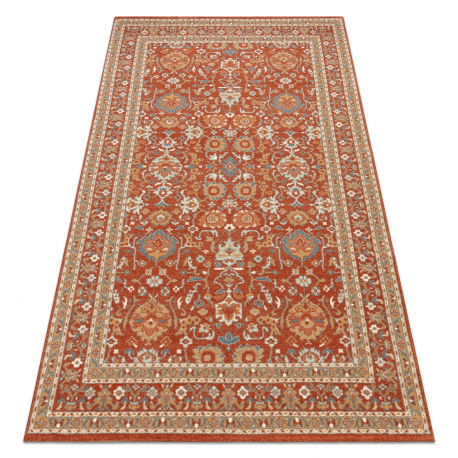 Covor de lana SOHO 477.26.LA300 OSTA Ornament, cadru, natural teracotă / bej