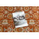 Wollteppich SOHO 477.26.LA300 OSTA Ornament, Rahmen natur terrakotta / beige