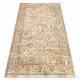 Tapis en laine SOHO 477.04.LA110 OSTA - Fleurs, cadre, naturel beige / terre cuite