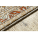Tapis en laine SOHO 477.04.LA110 OSTA - Fleurs, cadre, naturel beige / terre cuite