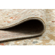 Wollteppich SOHO 477.04.LA110 OSTA - Blumen, Rahmen, natural beige / Terrakotta