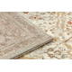 Tapis en laine SOHO 477.04.LA110 OSTA - Fleurs, cadre, naturel beige / terre cuite
