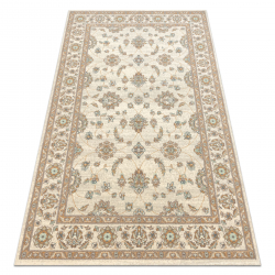 Tapis en laine ABBY477.15.LA107 OSTA Ornement, cadre classique beige / vert