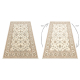 Wool Carpet SOHO 477.15.LA107 OSTA Ornament, frame classic beige / green