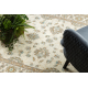Wollteppich SOHO 477.15.LA107 OSTA Ornament, Rahmen Klassisches beige / grün 
