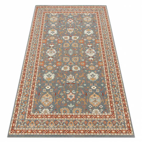 Villane vaip SOHO 477.26.LA500 OSTA Ornament, raam naturaalne sinised / terrakota