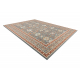 Tapis en laine SOHO 477.26.LA500 OSTA Ornement, cadre naturel bleus / terre cuite