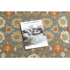 Villane vaip SOHO 477.26.LA500 OSTA Ornament, raam naturaalne sinised / terrakota