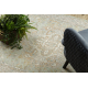 Tapis en laine SOHO 477.01.LA402 OSTA - Ornement, rosette, naturel vert / beige