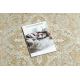 Tapis en laine SOHO 477.01.LA402 OSTA - Ornement, rosette, naturel vert / beige