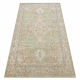 Tapis en laine SOHO 477.01.LA402 OSTA - Ornement, rosette, naturel vert / beige
