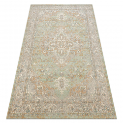 Villamatto SOHO 477.01.LA402 OSTA - Ornamentti, ruusuke, luonnollinen vihreä / beige