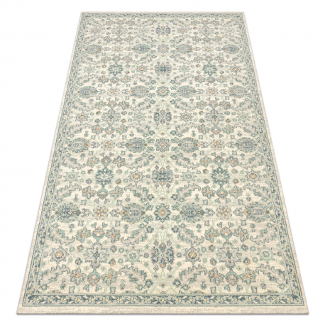 Uldtæppe SOHO 477.07.LA102 OSTA - Pynt, roset, naturlig grøn / beige