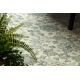 Tapis en laine SOHO 477.07.LA102 OSTA - Ornement, rosette, naturel vert / beige