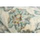 Tapis en laine SOHO 477.07.LA102 OSTA - Ornement, rosette, naturel vert / beige