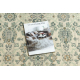 Tapis en laine SOHO 477.07.LA102 OSTA - Ornement, rosette, naturel vert / beige