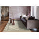 Wollen tapijt SOHO 477.01.LA119 OSTA - Ornament, rozet, natuurlijke beige / groen 