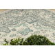Wollen tapijt SOHO 477.01.LA119 OSTA - Ornament, rozet, natuurlijke beige / groen 