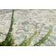 Wollen tapijt SOHO 477.01.LA119 OSTA - Ornament, rozet, natuurlijke beige / groen 