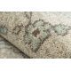 Wollen tapijt SOHO 477.01.LA119 OSTA - Ornament, rozet, natuurlijke beige / groen 