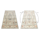 Villane vaip SOHO 477.09.LA100 OSTA - Boho, raam, naturaalne beež / roheline