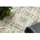 Villane vaip SOHO 477.09.LA100 OSTA - Boho, raam, naturaalne beež / roheline