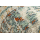 Tapis en laine SOHO 477.09.LA100 OSTA - Boho, cadre, naturel beige / vert