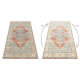 Alfombra de lana SOHO 477.10.LA000 OSTA - Ornamento, rosetón, natural terracota / verde