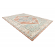 Tapis en laine SOHO 477.10.LA000 OSTA - Ornement, rosette, naturel terre cuite / vert