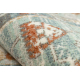 Tapis en laine SOHO 477.10.LA000 OSTA - Ornement, rosette, naturel terre cuite / vert