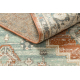 Tapis en laine SOHO 477.10.LA000 OSTA - Ornement, rosette, naturel terre cuite / vert