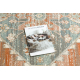 Tapis en laine SOHO 477.10.LA000 OSTA - Ornement, rosette, naturel terre cuite / vert