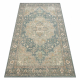 Dywan SOHO 477.01.LA502 wełniany OSTA - Ornament, rozeta naturalny zielony / niebieski