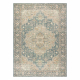 Dywan SOHO 477.01.LA502 wełniany OSTA - Ornament, rozeta naturalny zielony / niebieski