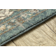 Wollteppich SOHO 477.01.LA502 OSTA - Ornament, Rosette, natural grün / blau