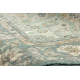 Wollteppich SOHO 477.01.LA502 OSTA - Ornament, Rosette, natural grün / blau