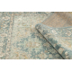 Tappeto in lana SOHO 477.01.LA502 OSTA - Ornamento, rosetta, naturale verde / blu