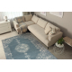 Covor de lana ABBY 486.24.LA500 OSTA Ornament, cadru, clasic albastre / bej