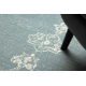 Tapis en laine ABBY 486.24.LA500 OSTA Ornement, cadre classique bleus / beige